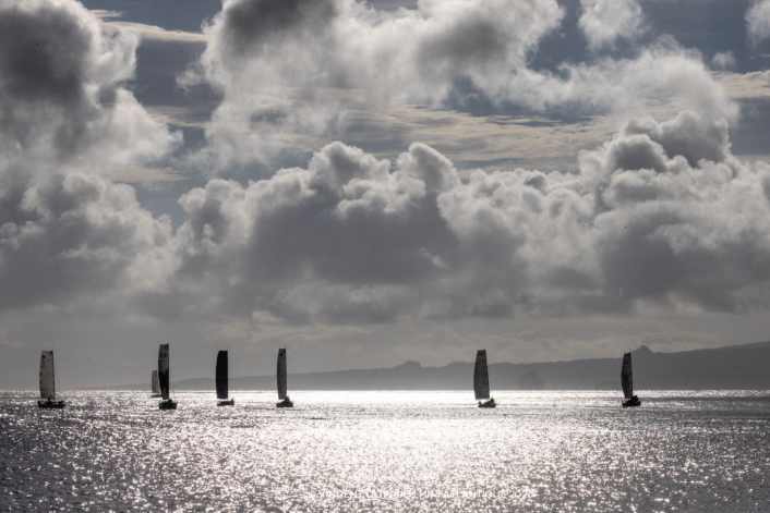 Return leg underway, course change due to orca risk