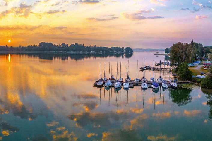 Bobby Schenk on his home territory of Lake Waginger See