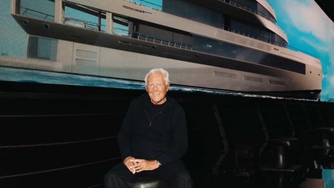 Giorgio Armani's first and last yacht design