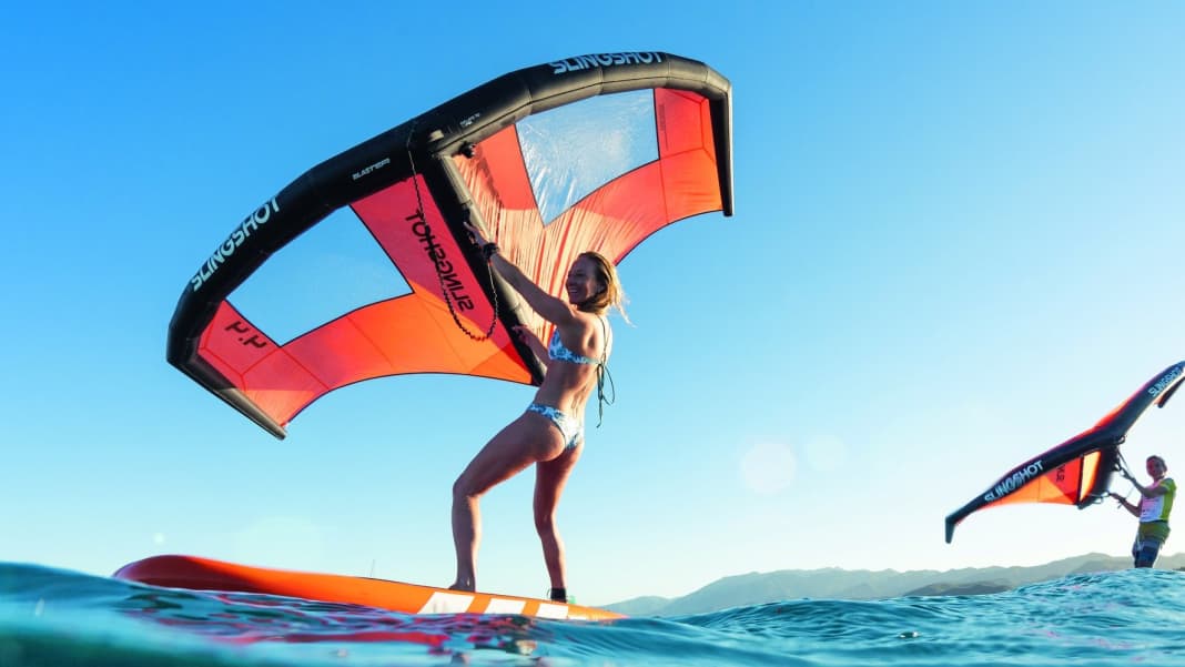 How to learn wingsurfing on the SUP!