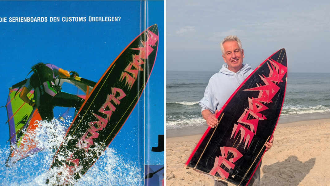 1990 im surf-Test, jetzt als Deko auf Sylt