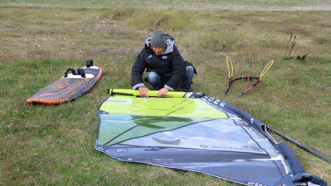 Segel abriggen ohne Falten & Knicke