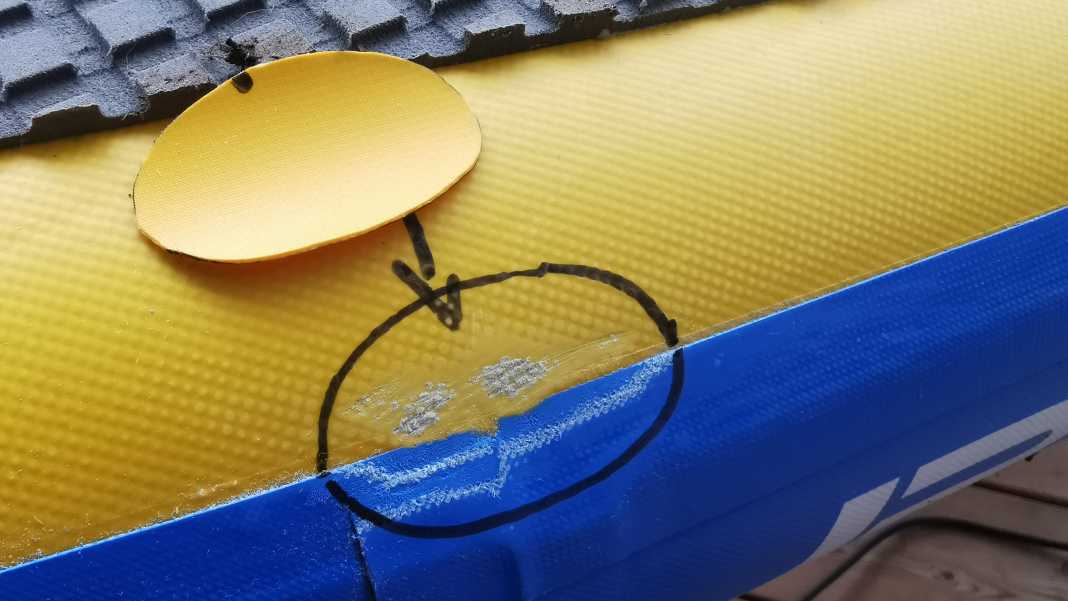 So reparierst du eine undichte Naht am iSUP