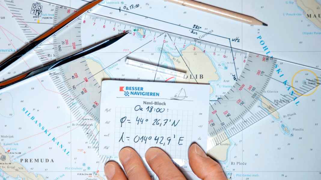 From the chart bearing to the correct compass bearing