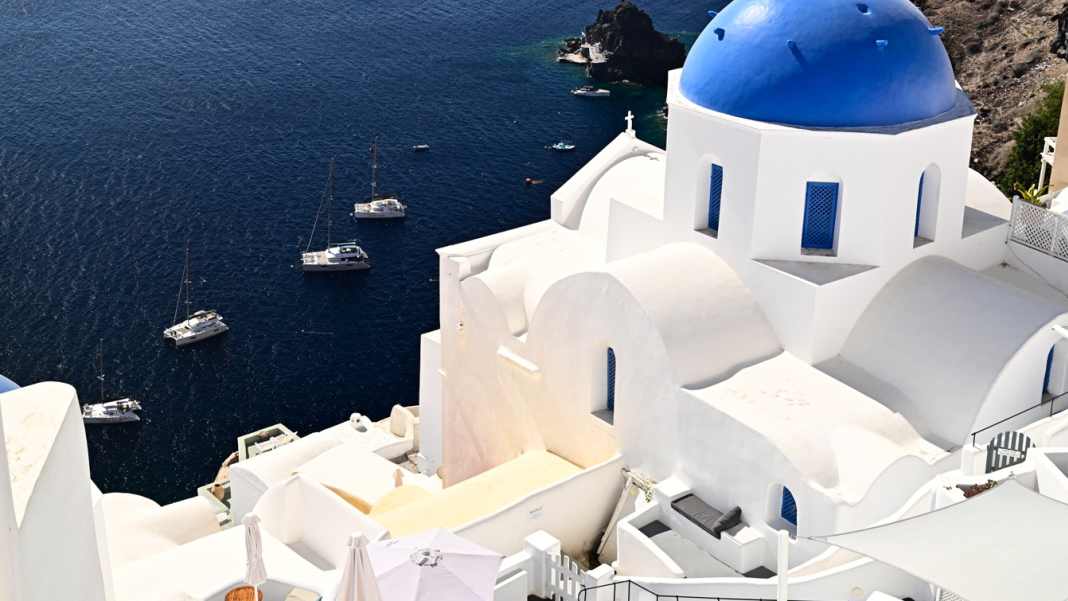 Santorini - perhaps the most beautiful of all