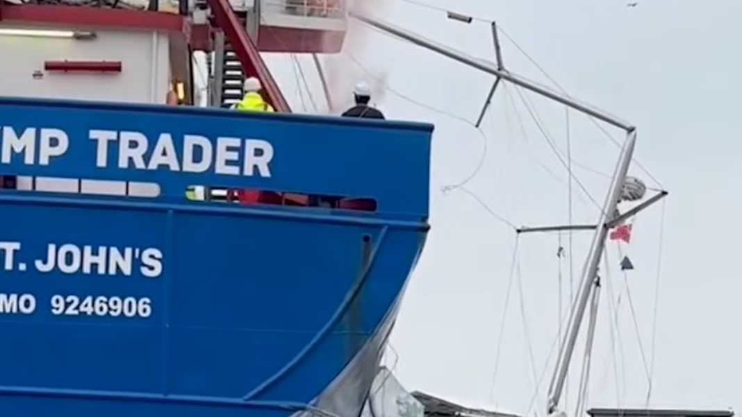 Frachtschiff rammt Deutsches Sportboot