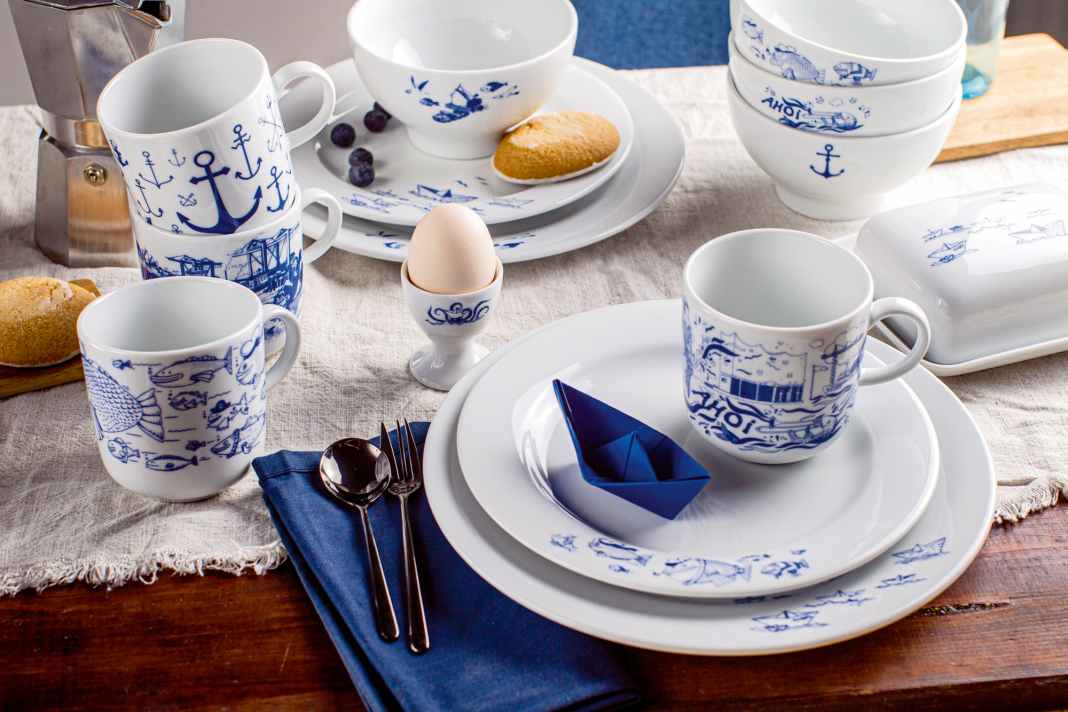 Cool drinks and maritime china