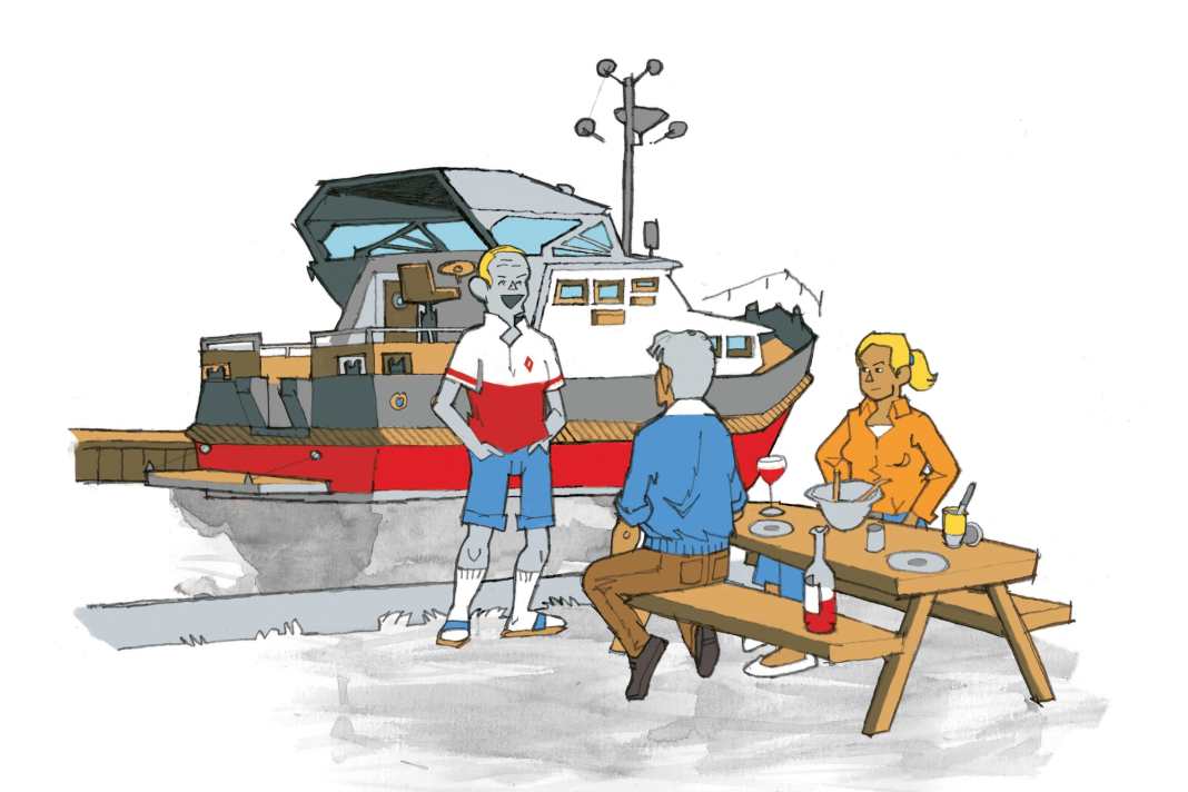 Ein Bootsurlaub mit unerwünschtem Besuch