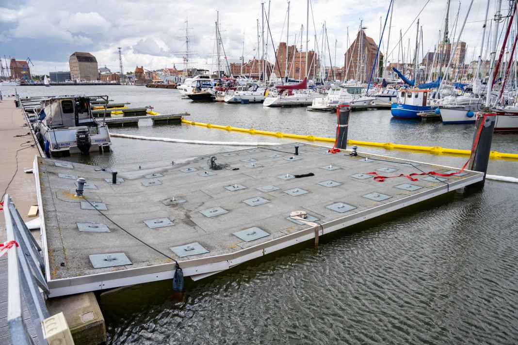 Sanitärgebäude in Citymarina gesunken