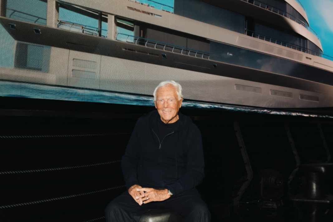Giorgio Armani's first and last yacht design