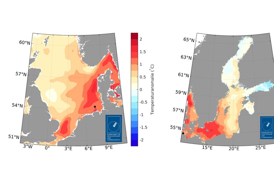 Temperaturanstieg der Nord- und Ostsee setzt sich fort