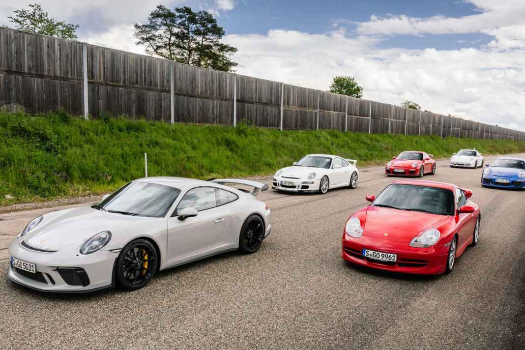 996, 997 und 991: Sechs Generationen im Vergleich