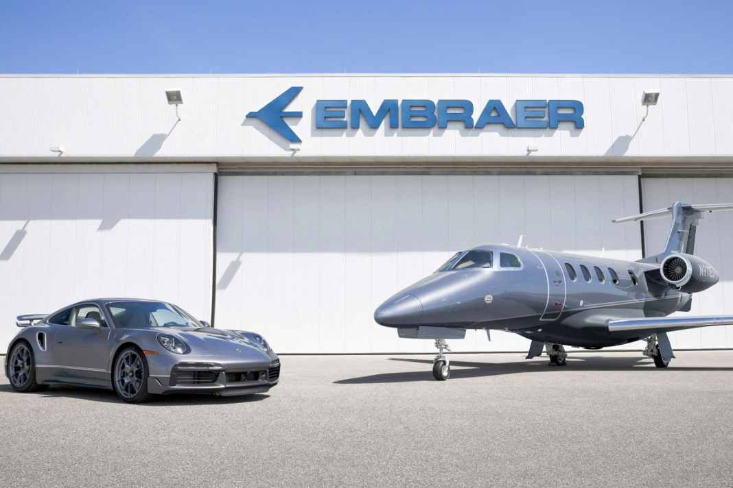 Business-Jet und 911 Turbo S