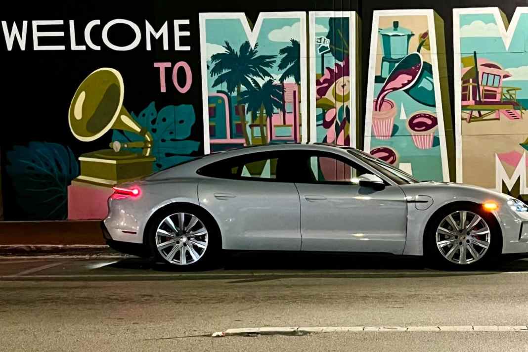 Winterflucht im Taycan