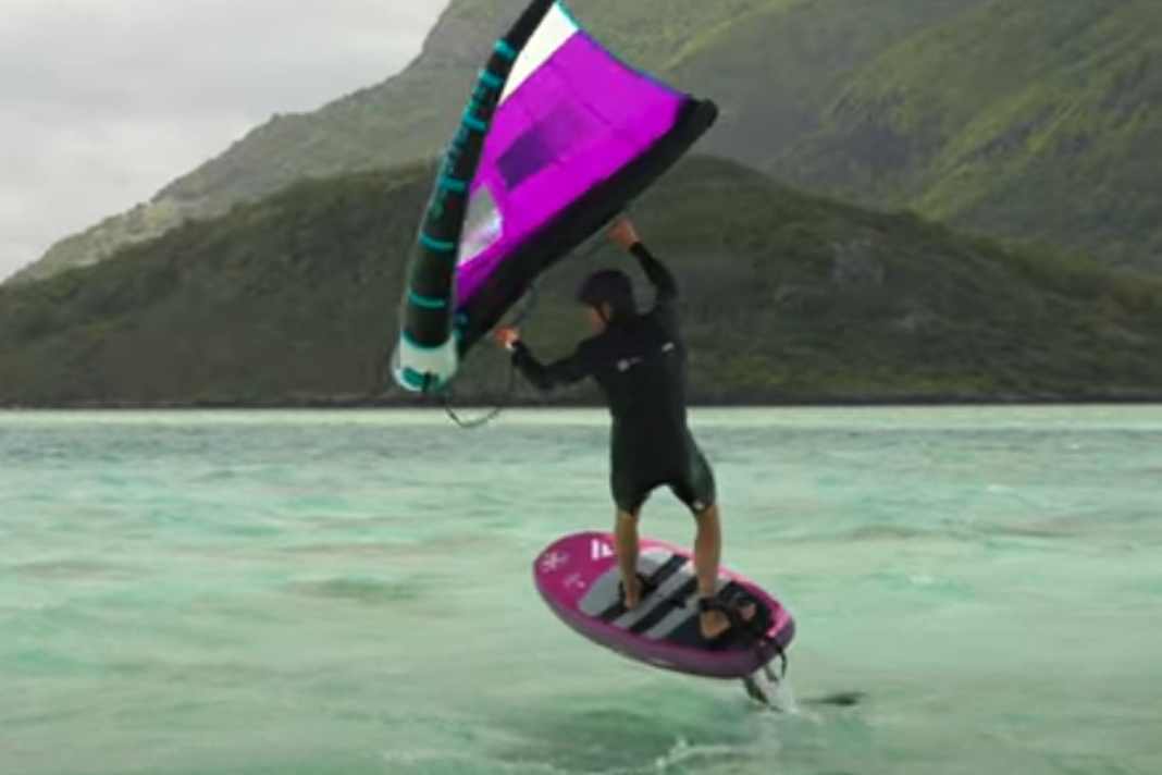 Der Upwind 360 Whipped beim Wingfoilen