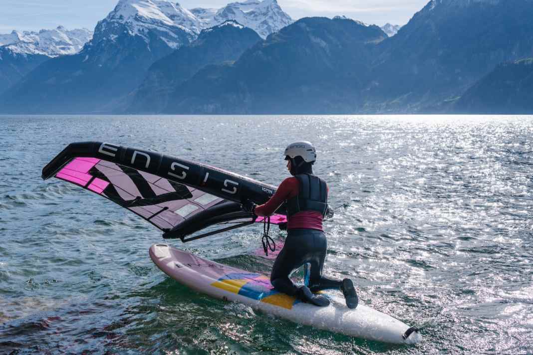 Schul-Board für Windsurfen, Wingen und als SUP