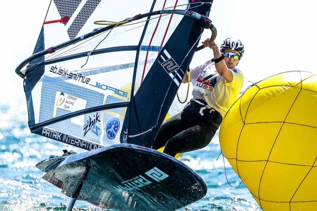 Lots of wind at the World Championships in Portimão, Sophia Meyer climbs further up the rankings