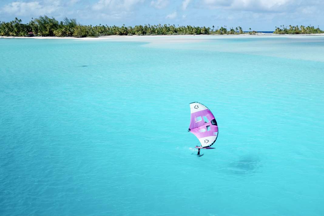 Wingfoiling in Polynesia - Sarah Hebert's South Seas dream