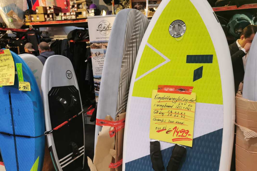 Die Messe-Schnäppchen für Wingsurfer