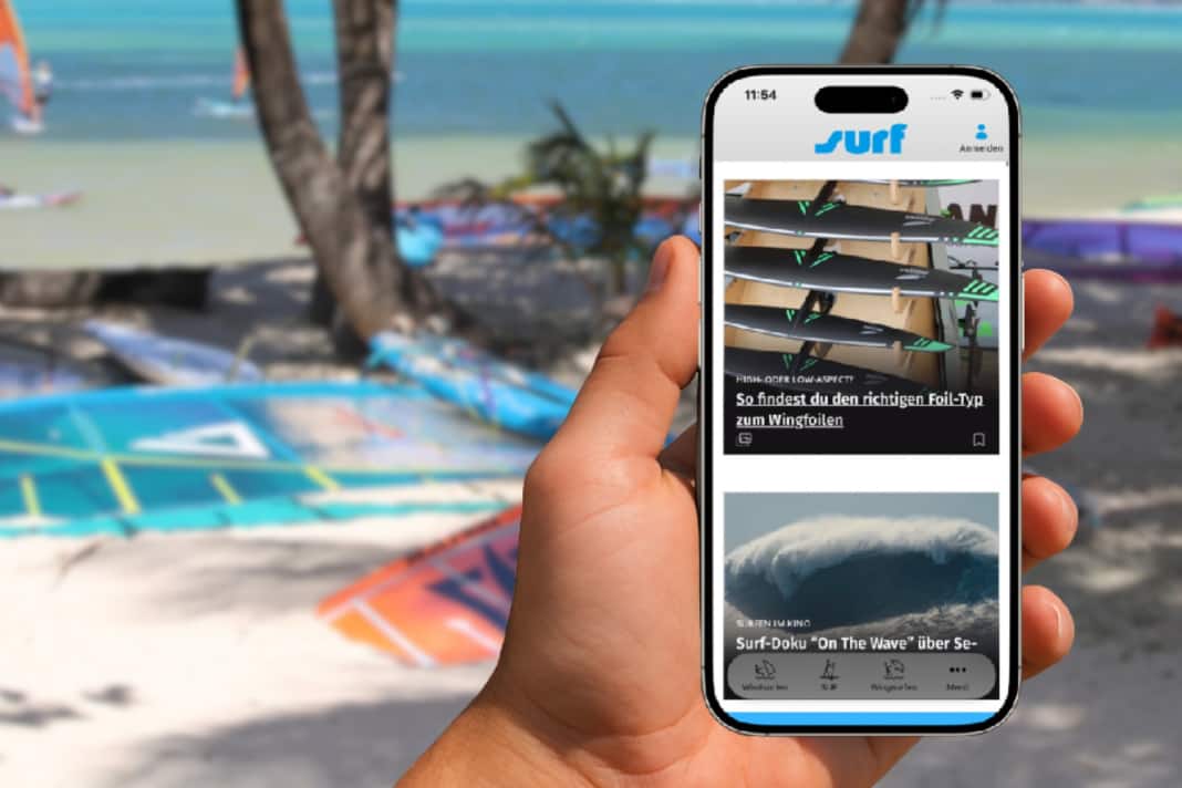 New surf app for iOS and Android