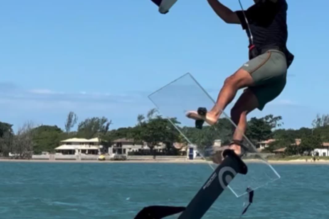 Vinni Martins and his glass foil board