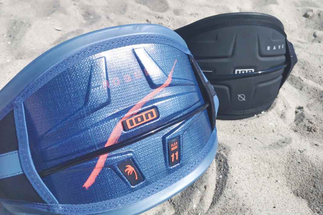 Rogue and Rave - new wingsurf harnesses from ION