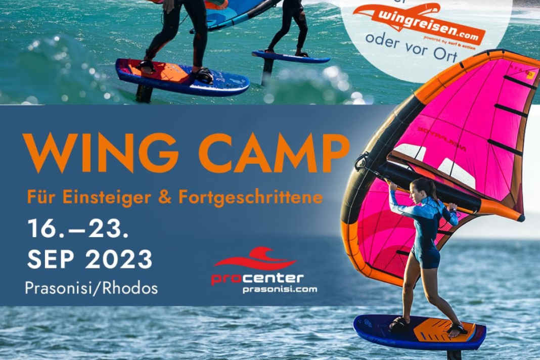Wingfoiling Camp steigt in Prasonisi/Rhodos