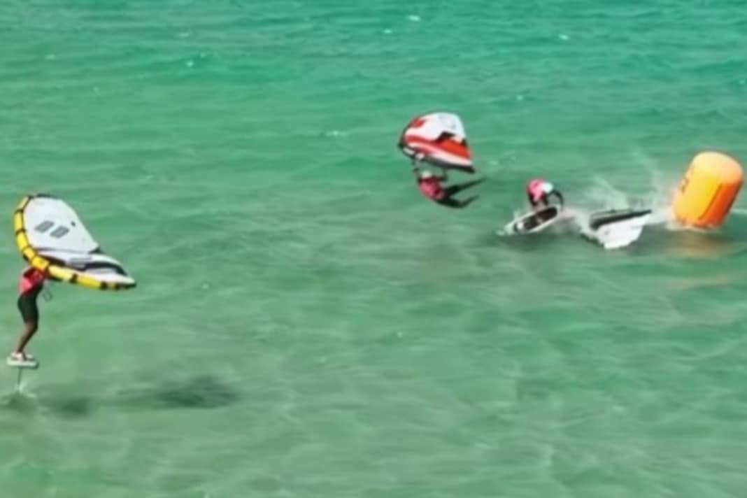 Kerniger Abflug an der Halsentonne