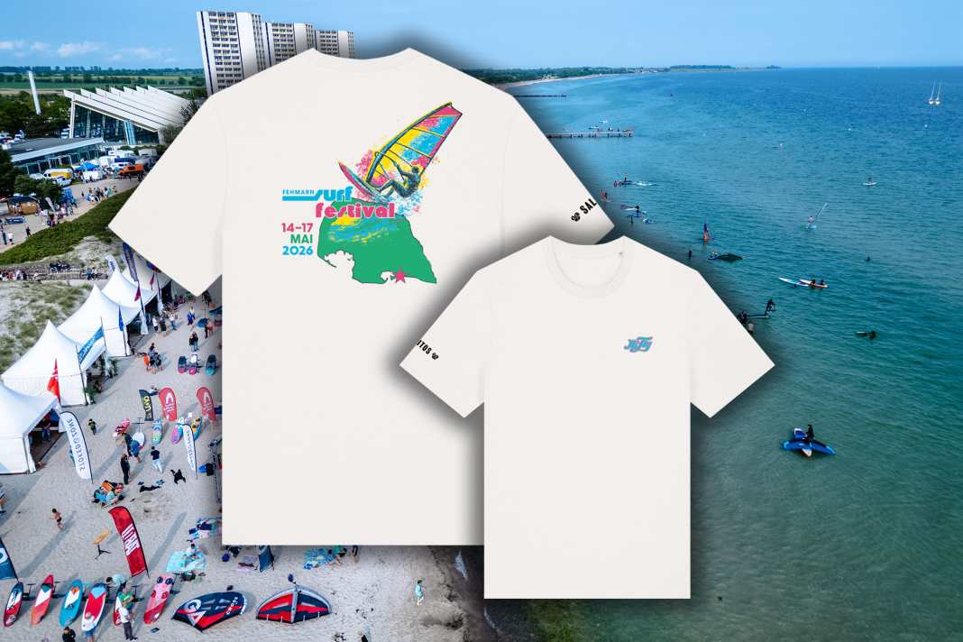 This is the T-shirt for the Surf Festival powered by SALITOS - we're giving away five copies!