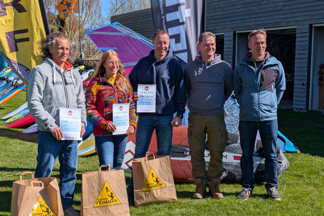 Speedsurfen Speedjäger-Siegerehrung im Surfshop Fehmarn