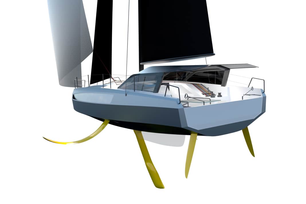 The radical foiler scow is set for its world premiere