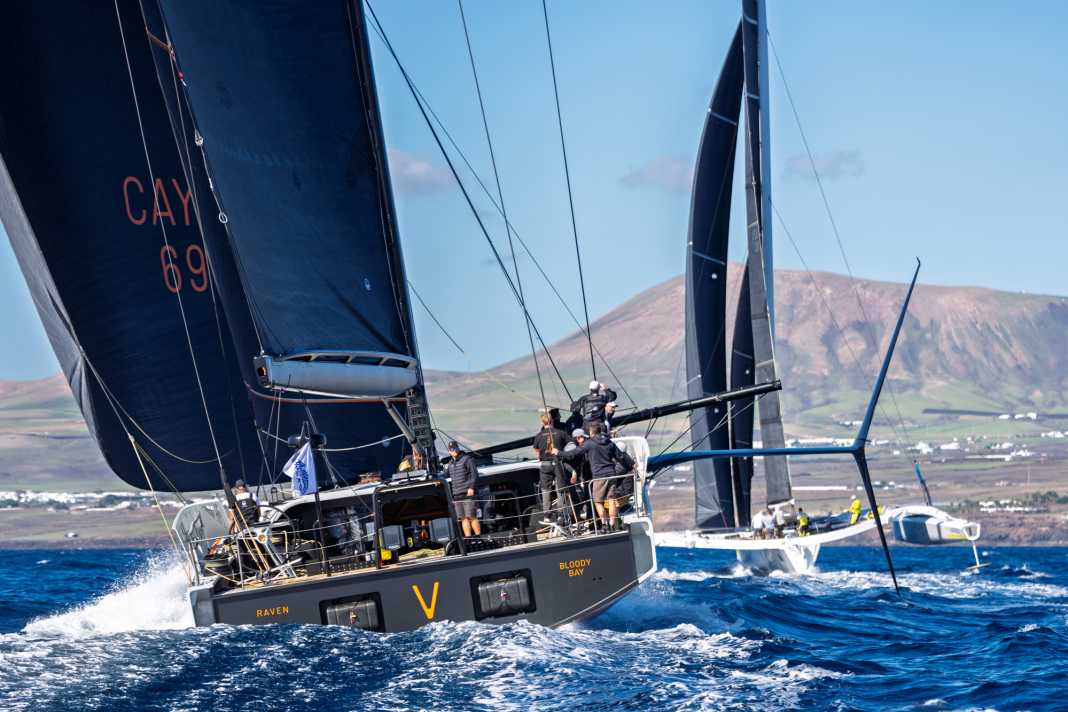 Départ au large de Lanzarote dans des conditions idéales