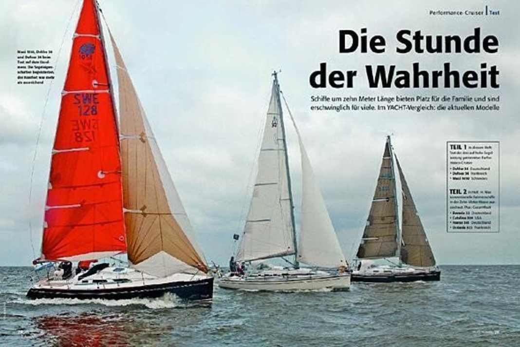 Vergleichstest 10m-Yachten
