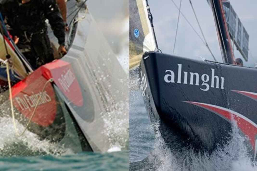 Alinghi versus Emirates Team New Zealand