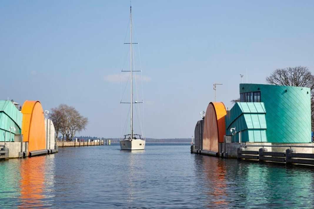 La barrière de Greifswald en service