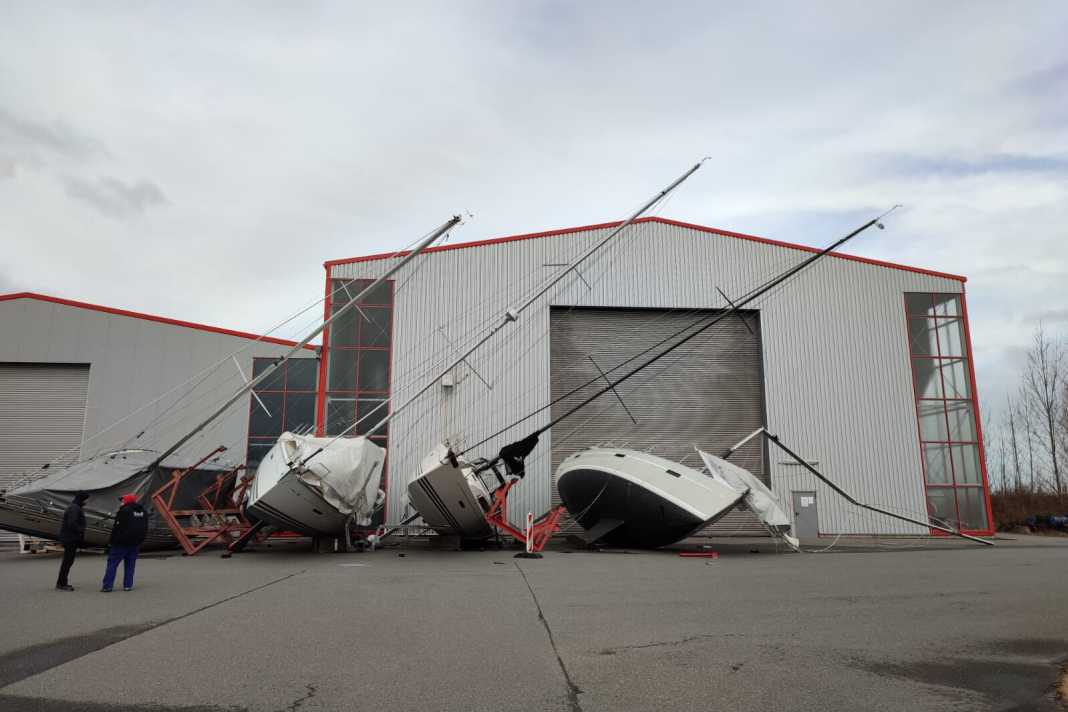 Dürfen Yachten mit stehendem Mast ins Winterlager?