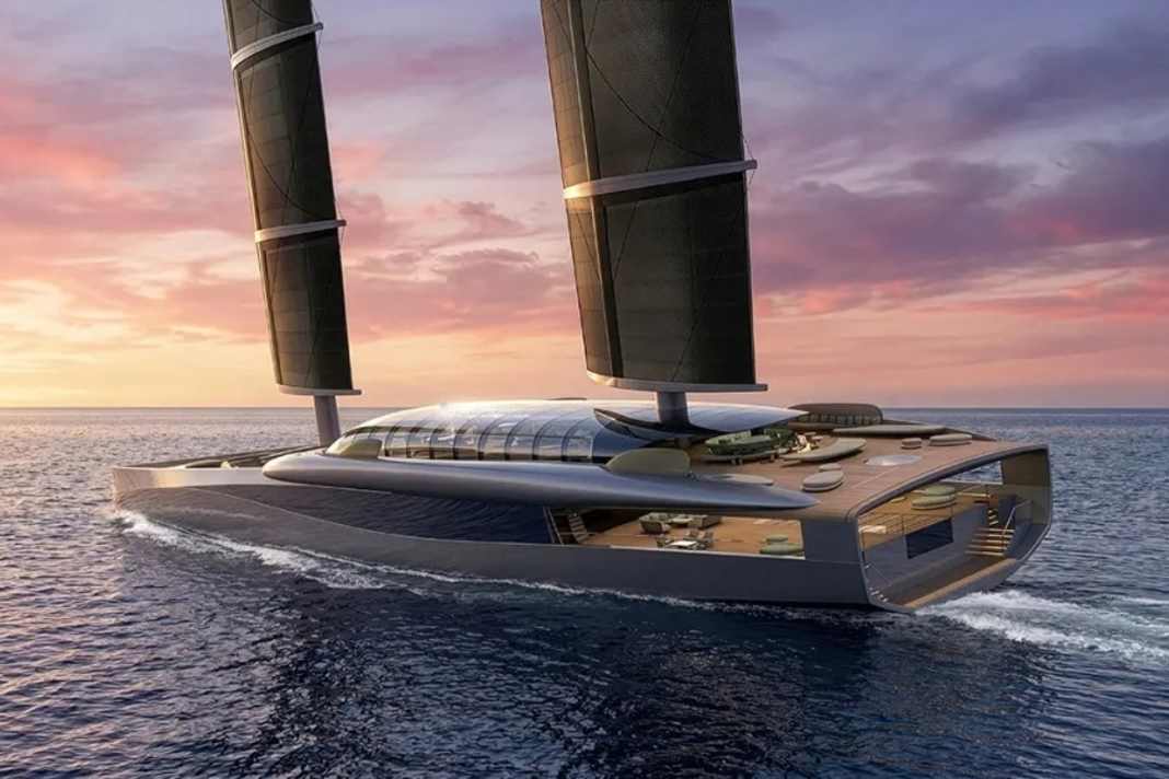 Futuristic 100-metre two-master