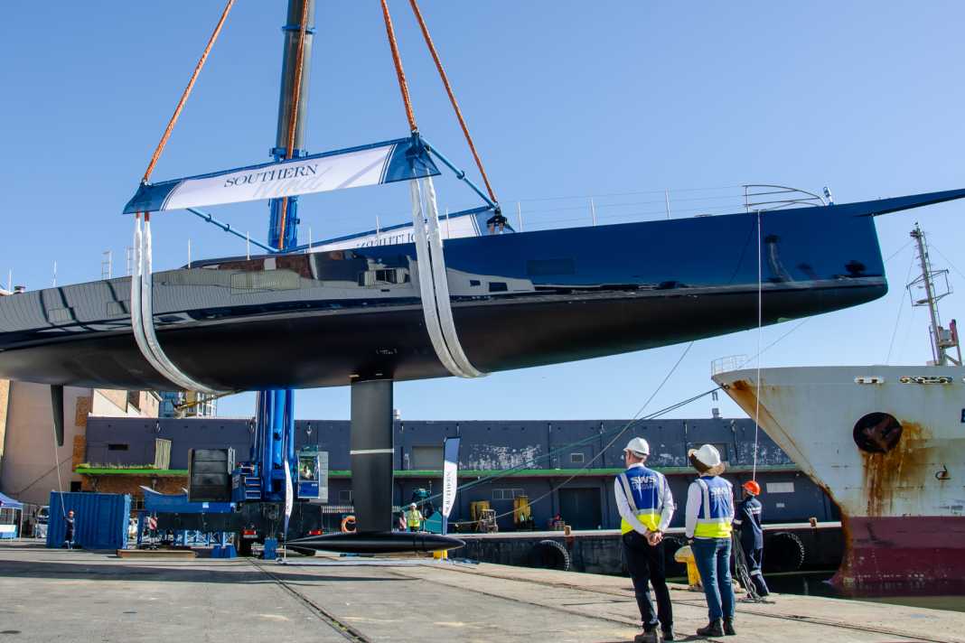 36-metre carbon yacht launched by Southern Wind in Cape Town