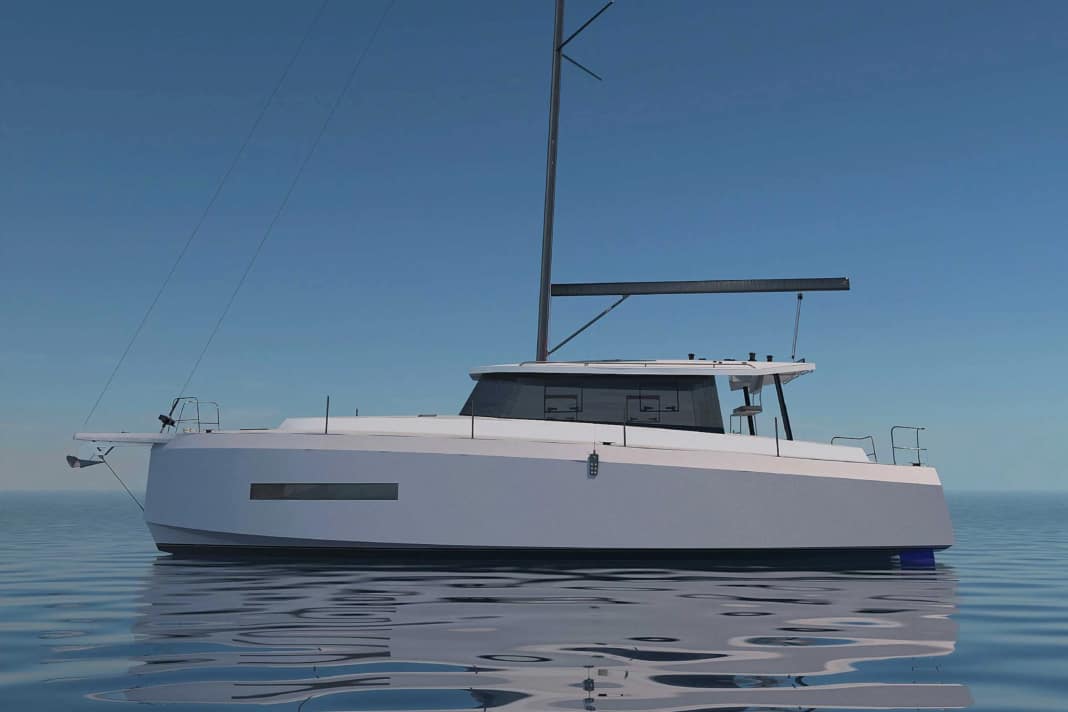 Come un catamarano, ma con un solo scafo