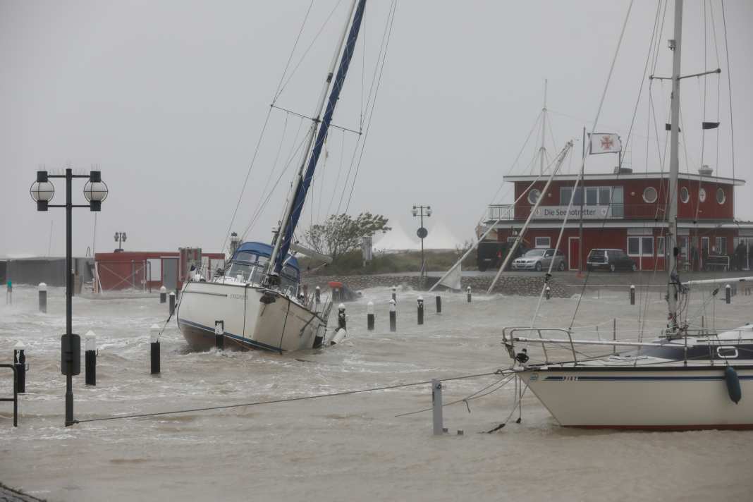 La pression du vent sur les yachts en cas de tempête