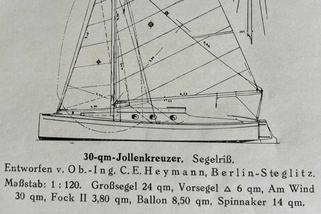 YACHT 7/1926 - Un croiseur-dériveur de 30 qm pour le Rhin