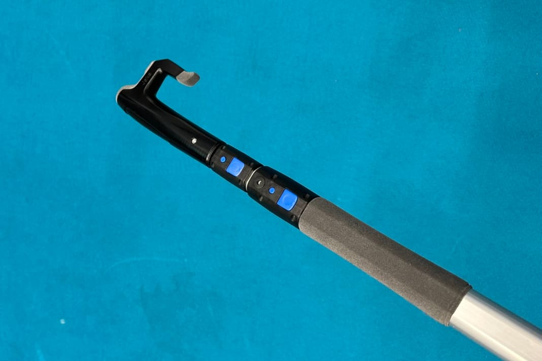 Boat hook with four interchangeable attachments