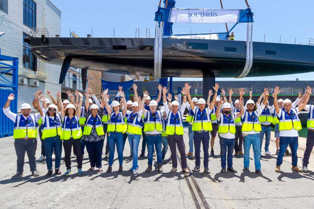 Launch of second 36-metre slip at Southern Wind