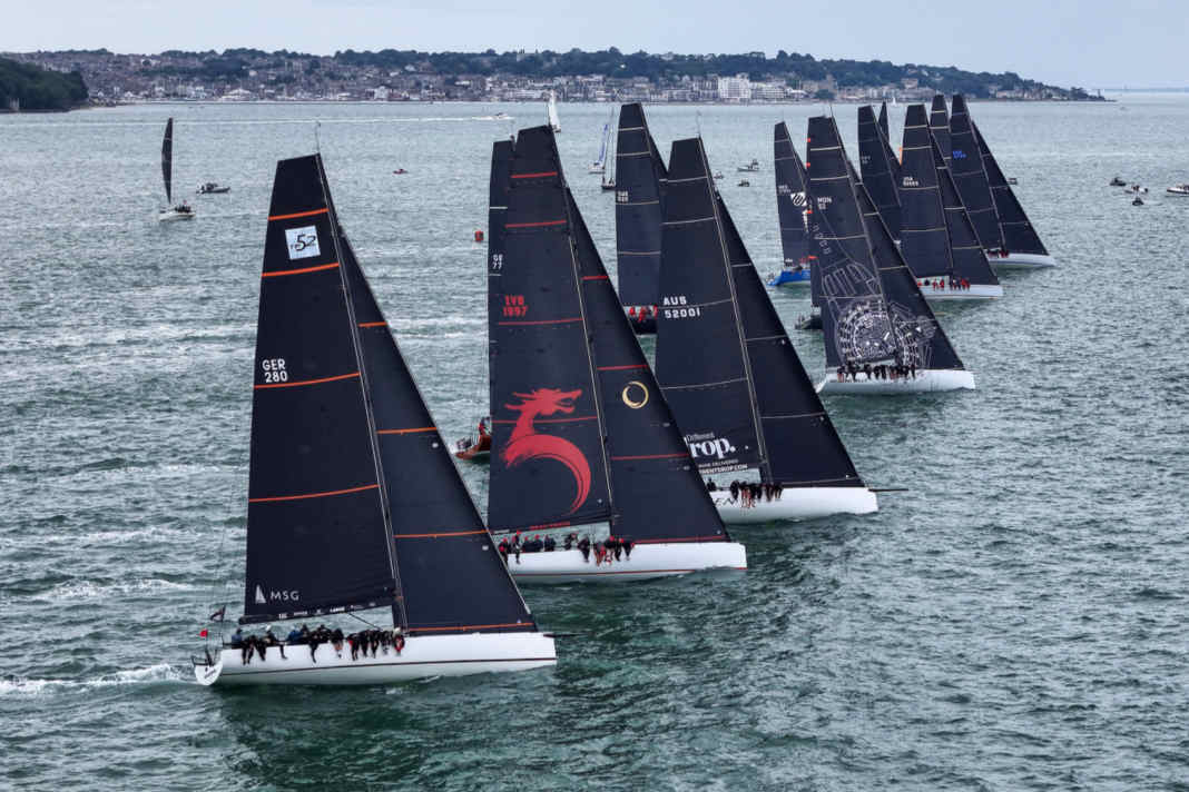 Muskelschau im Solent – Favoriten Bug an Bug