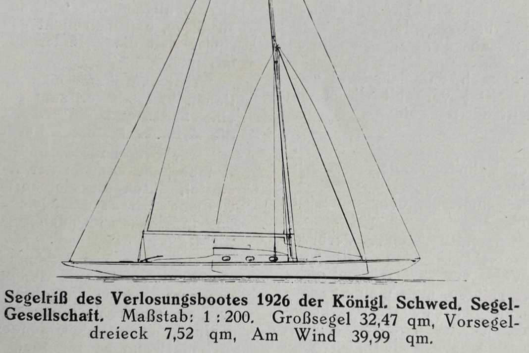 YACHT 26/1926 - Le bateau mis en jeu lors d'une tombola organisée par la Société royale suédoise de voile