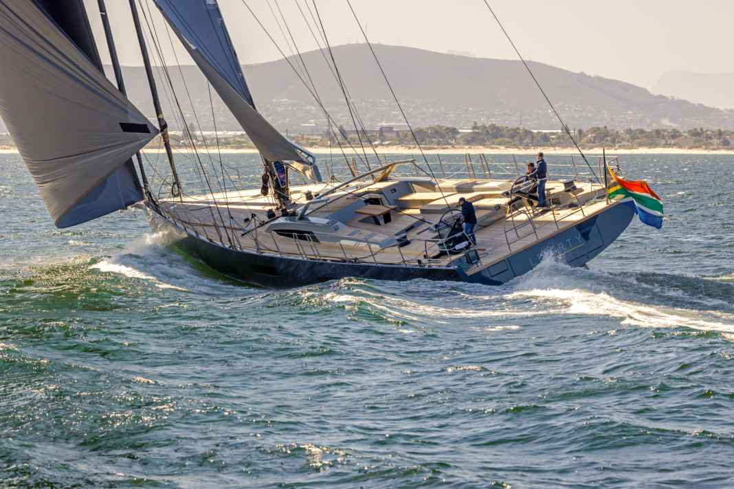"Liberty" sails from Cape Town to the Mediterranean