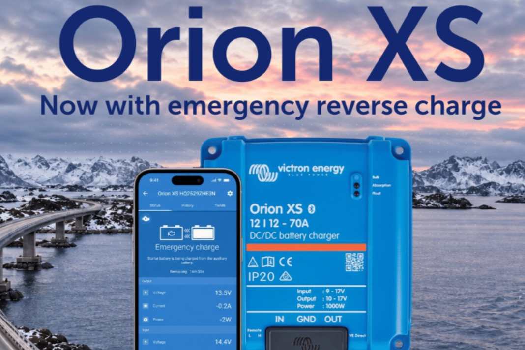 Orion XS kann Starterbatterie im Notfall laden