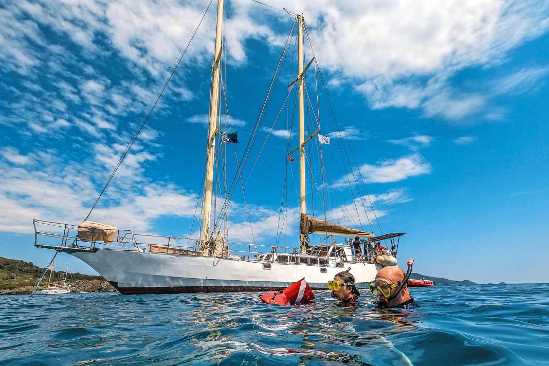 Klimaschützer unter Segeln