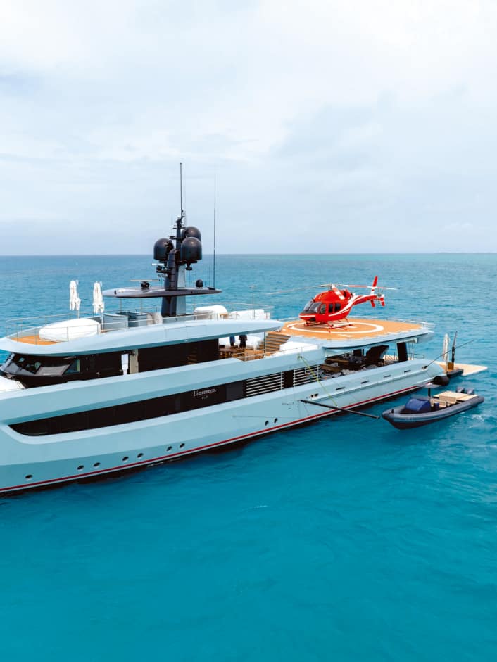 53 metre long adventure platform on charter tours