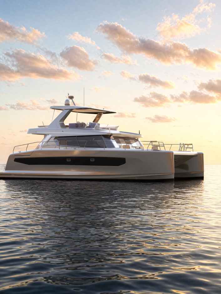 A high-performance catamaran offering plenty of space and comfort